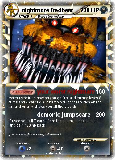 Pokemon nightmare fredbear