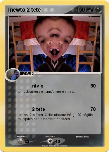 Pokemon mewto 2 tete