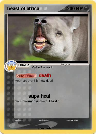 Pokemon beast of africa