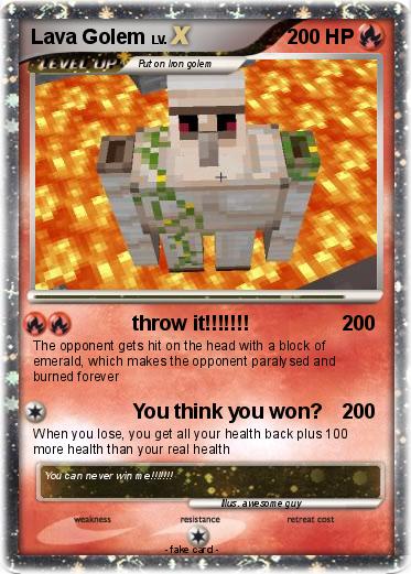 Pokemon Lava Golem