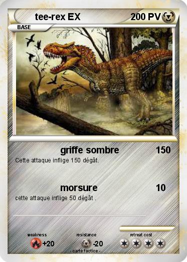 Pokemon tee-rex EX