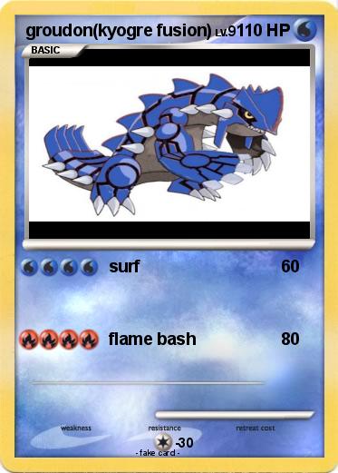 Pokemon groudon(kyogre fusion)