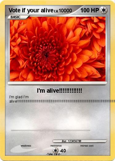 Pokemon Vote if your alive