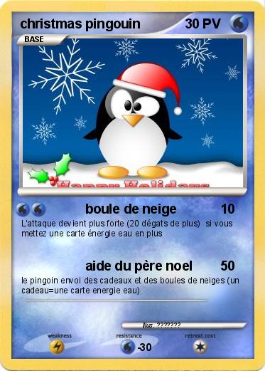 Pokemon christmas pingouin