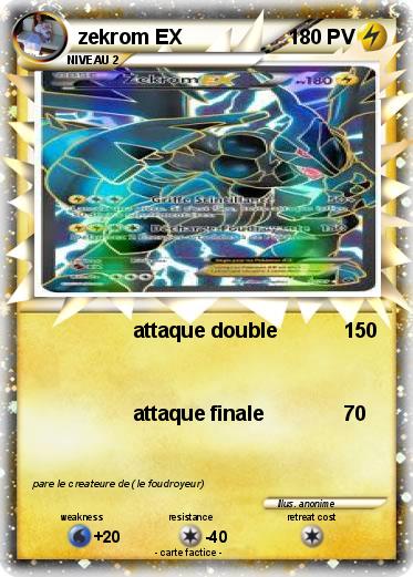 Pokemon zekrom EX