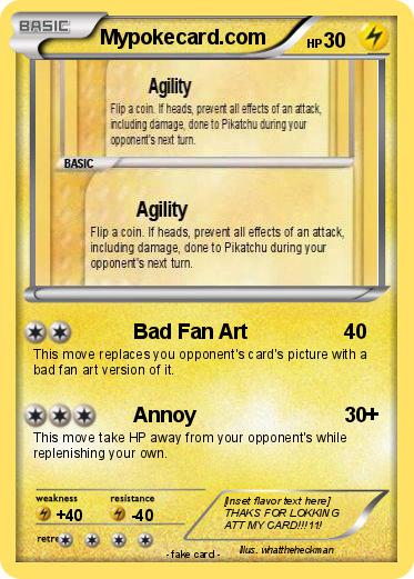Pokemon Mypokecard.com