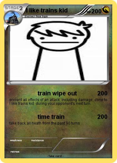 Pokemon I like trains kid