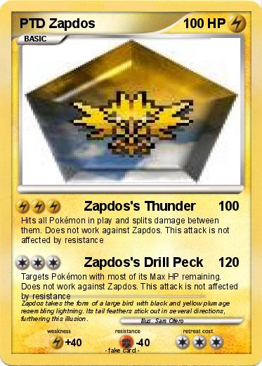 Pokemon PTD Zapdos