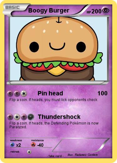Pokemon Boogy Burger