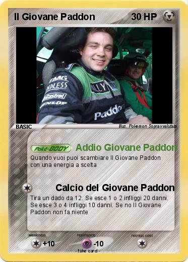 Pokemon Il Giovane Paddon