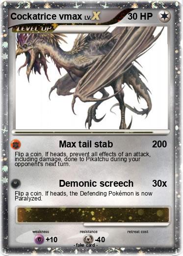 Pokemon Cockatrice vmax