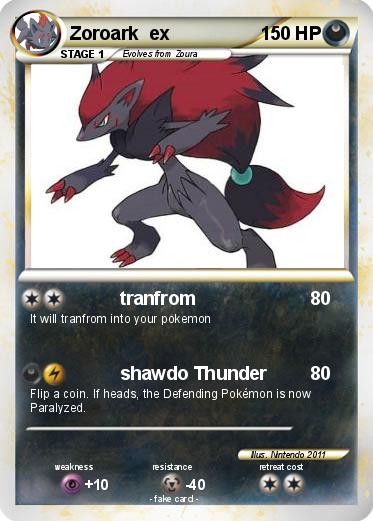 Pokemon Zoroark  ex