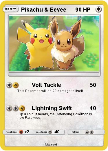 Pokemon Pikachu & Eevee