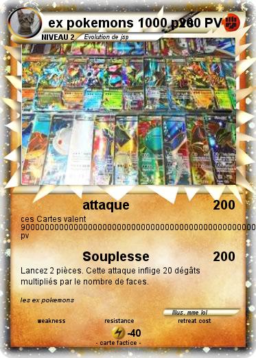 Pokemon ex pokemons 1000 pvs