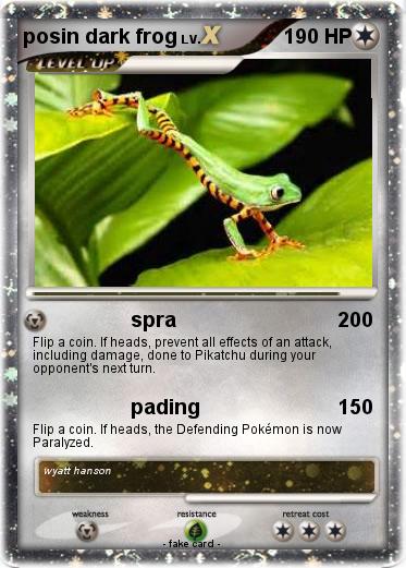Pokemon posin dark frog