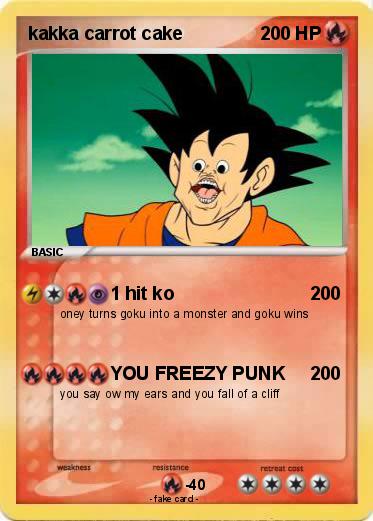Pokemon kakka carrot cake