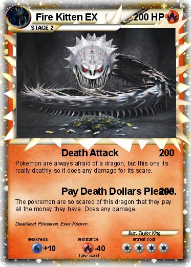 Pokemon Fire Kitten EX