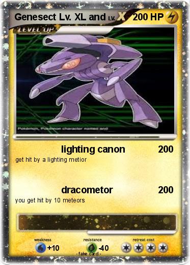 Pokemon Genesect Lv. XL and