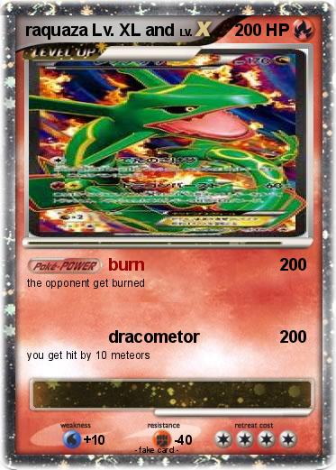 Pokemon raquaza Lv. XL and