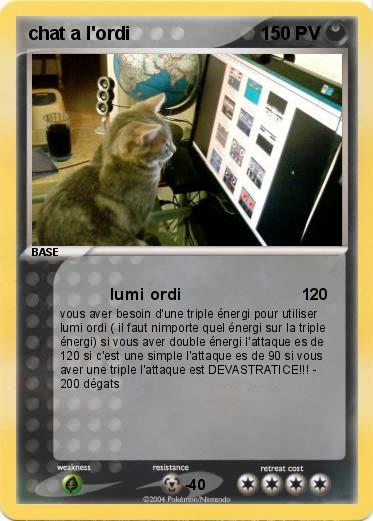 Pokemon chat a l'ordi