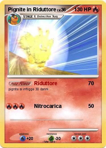 Pokemon Pignite in Riduttore