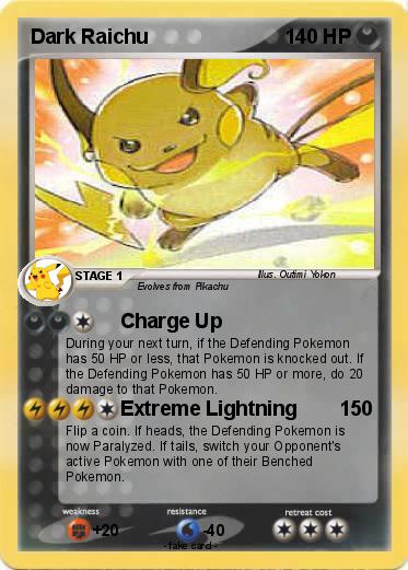 Pokemon Dark Raichu