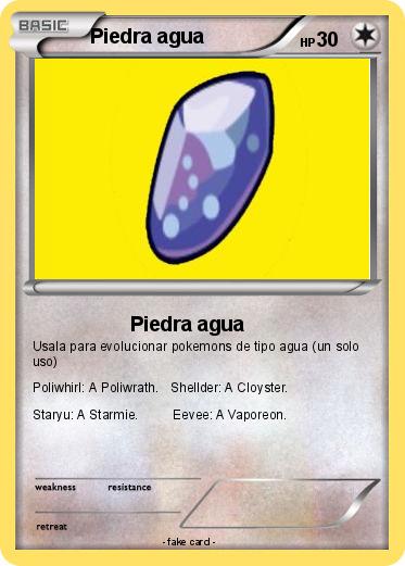 Pokemon Piedra agua