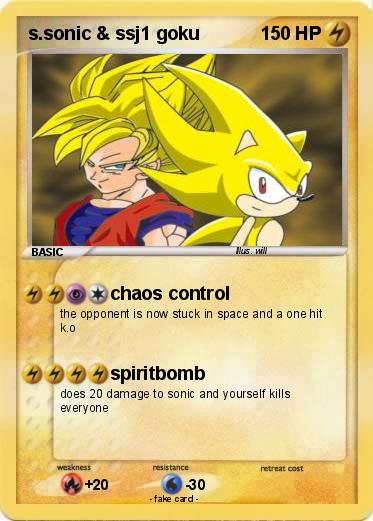 Pokemon s.sonic & ssj1 goku