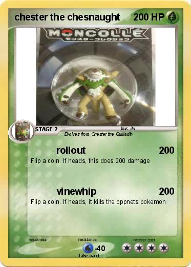 Pokemon chester the chesnaught