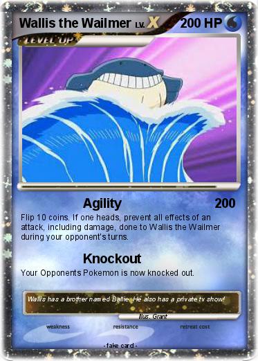 Pokemon Wallis the Wailmer