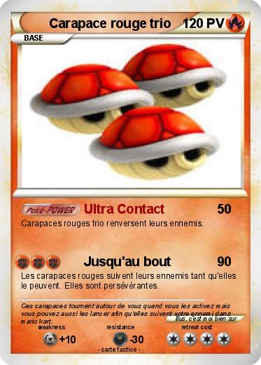 Pokemon Carapace rouge trio