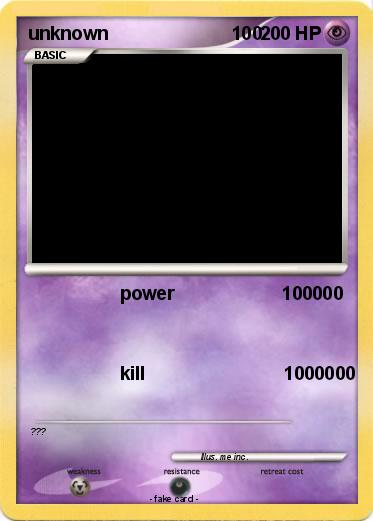 Pokemon unknown                        100