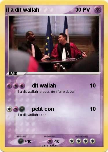 Pokemon il a dit wallah