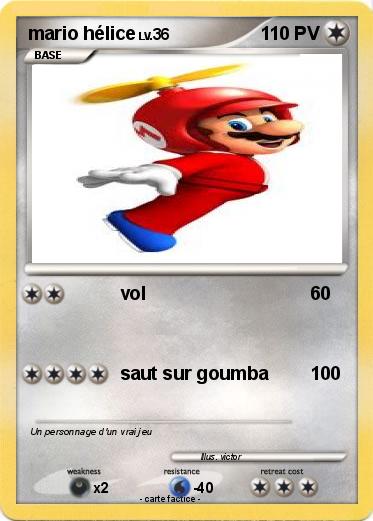 Pokemon mario hélice