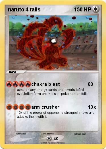 Pokemon naruto 4 tails