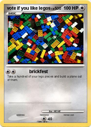 Pokemon vote if you like legos