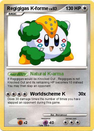 Pokemon Regigigas K-forme