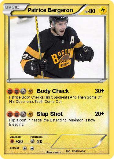 Pokemon Patrice Bergeron