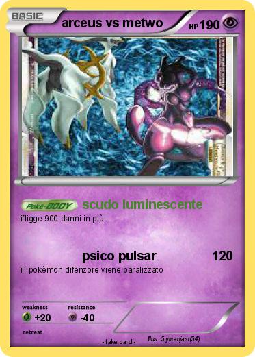 Pokemon arceus vs metwo