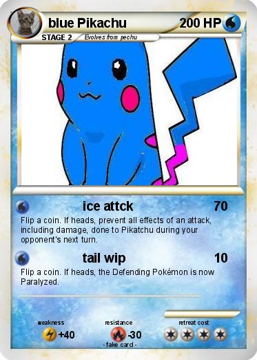 Pokemon blue Pikachu