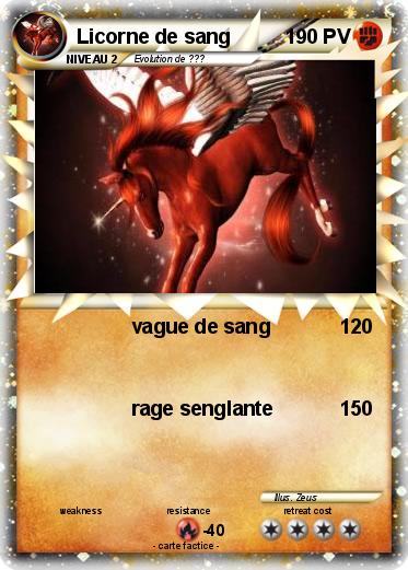 Pokemon Licorne de sang