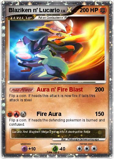Pokemon Blaziken n' Lucario