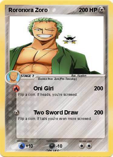 Pokemon Roronora Zoro