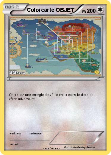 Pokemon Colorcarte OBJET
