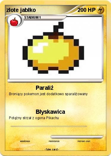 Pokemon złote jabłko