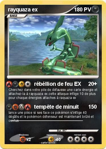 Pokemon rayquaza ex