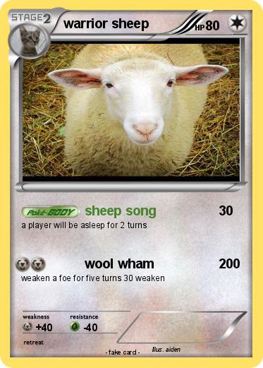 Pokemon warrior sheep