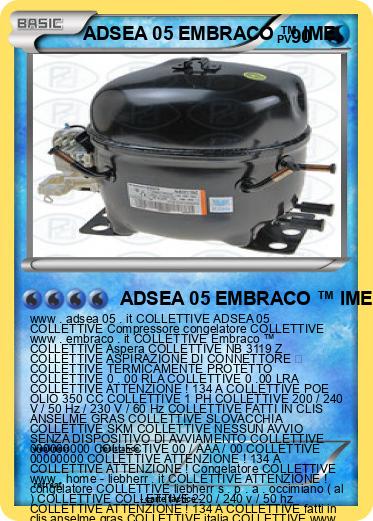 Pokemon ADSEA 05 EMBRACO ™ IME