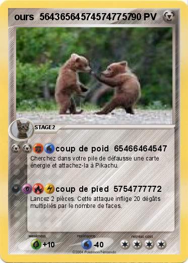 Pokemon ours  564365645745747757