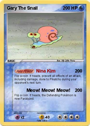 Pokemon Gary The Snail